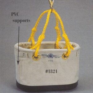 Hanging canvas swing seat with yellow ropes