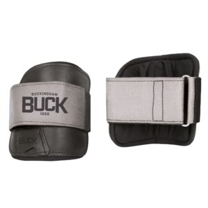 Pair of gray padded Buck wrist guards