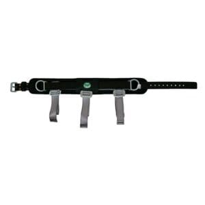 Black tool belt with three hanging loops
