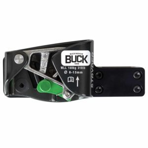 Buckingham black rope grab with green lever