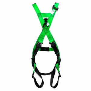 Neon green adjustable fall protection harness