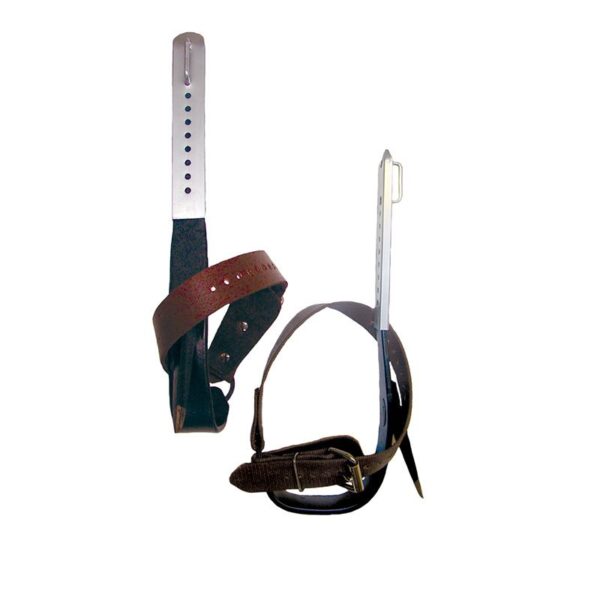 Steel Tree Climbers with Permanent Gaff, Straight Stirrup and Lower straps - 91429R