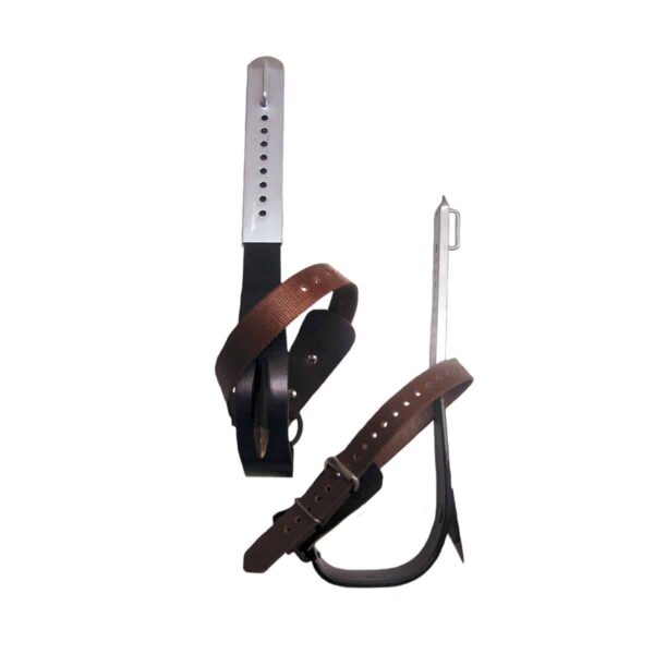 Steel Pole Climbers with Permanent Gaff and Foot straps - 98479