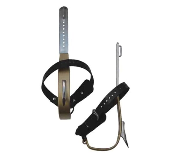 Bucklite™ Titanium Pole Climbers  with CCA Gaff and Foot Straps - TB91089A