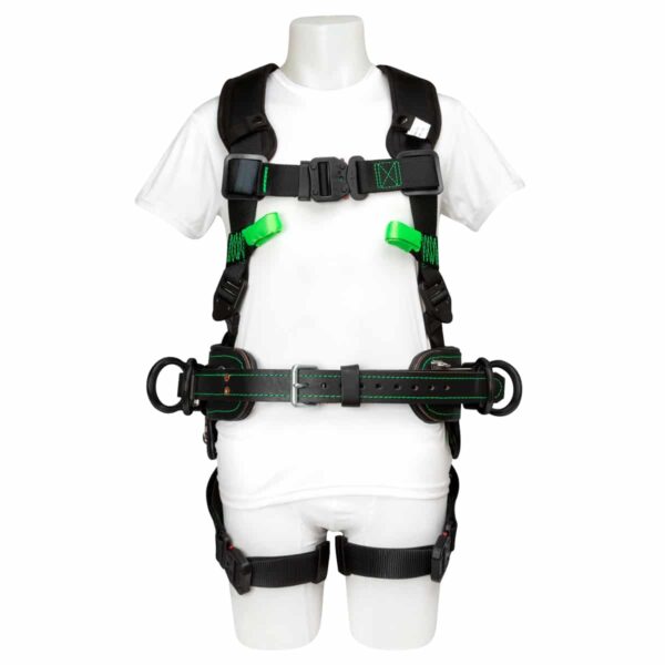 ADJUSTABLE IN-LINE 4 D-RING BODY BELT™ H-STYLE HARNESS COMBO - U68L7NQ16