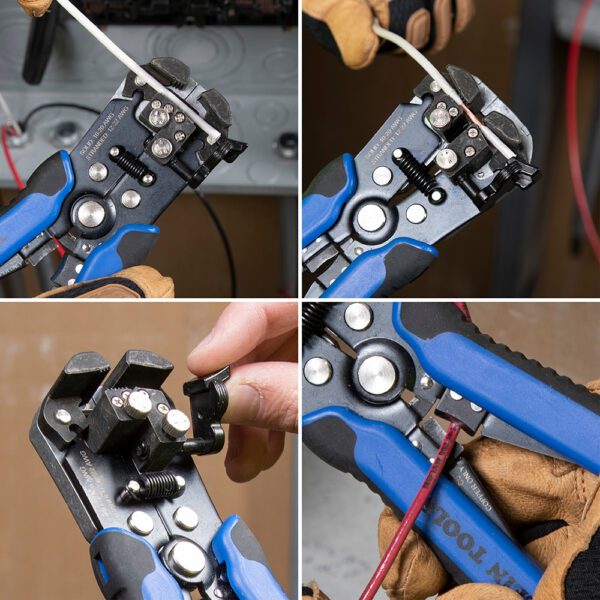 Wire Stripper and Cutter, Self-Adjusting - Image 2