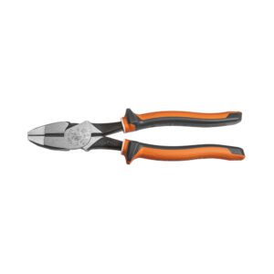 Orange-handled combination pliers