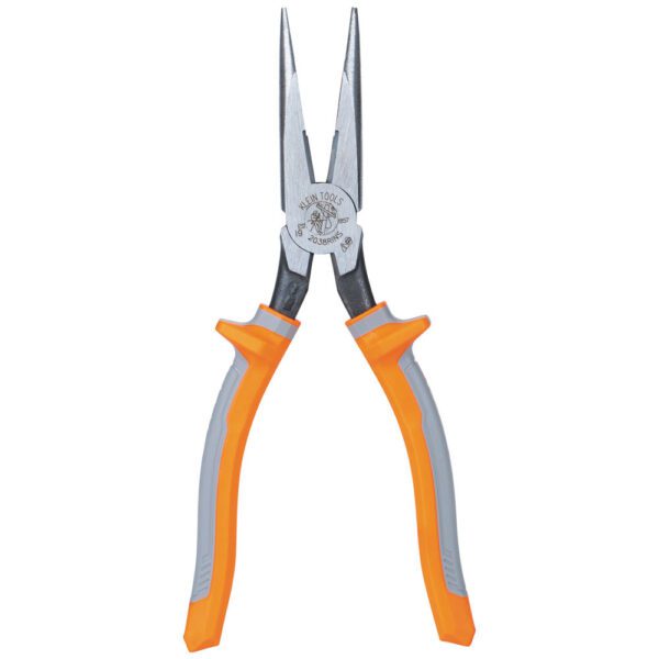 Pliers, Long Nose Side-Cutters, Insulated, 8-Inch