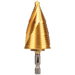 Gold step drill bit with hex shank