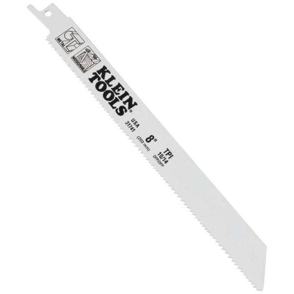 Reciprocating Saw Blades, 10/14 TPI, 8-Inch, 5-Pack - Image 2