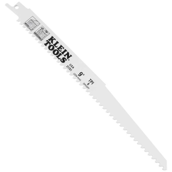 Reciprocating Saw Blades, 6 TPI, 9-Inch, 5-Pack - Image 2