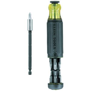 Klein Tools multi-bit screwdriver with extension