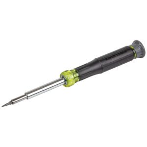 Pen-style soldering iron with green collar