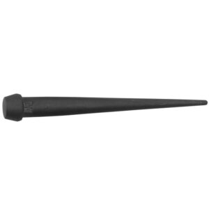 Black tapered drift punch tool
