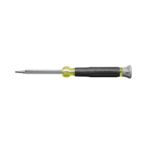 Klein precision screwdriver with yellow and black handle