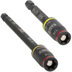 Two hex nut driver drill bits.