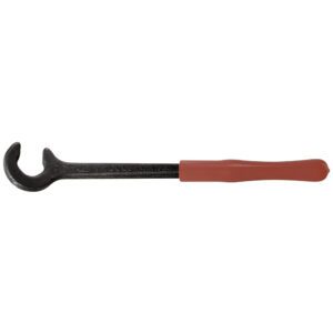 Offset crowfoot wrench with red grip