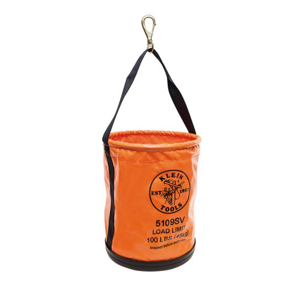 Utility Bucket, Vinyl Tool Bucket with Swivel Snap, 12-Inch - Image 4