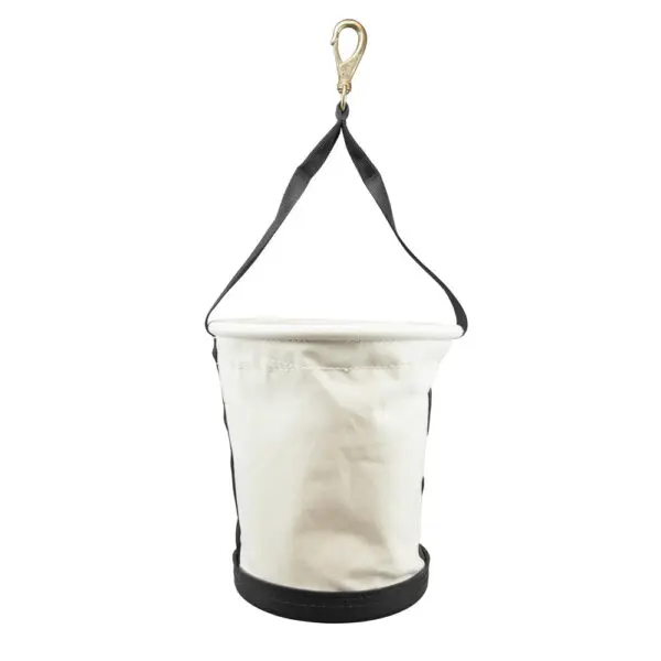 Tapered-Wall Bucket with Swivel Snap Hook, Canvas - Image 4