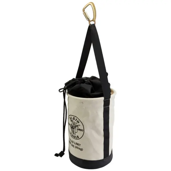 Canvas Bucket with Drawstring Close, 17-Inch