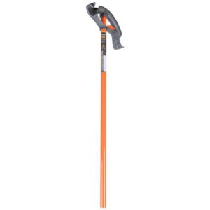 Loppers with orange handle and gray grips.