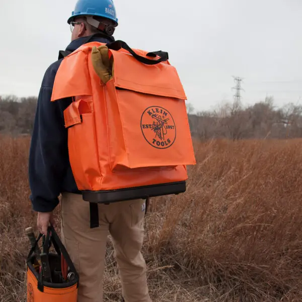 Tool Bag Backpack, 18-Inch, Orange - Image 2