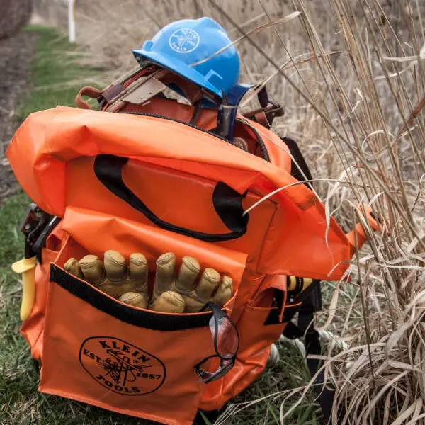 Tool Bag Backpack, 18-Inch, Orange - Image 3