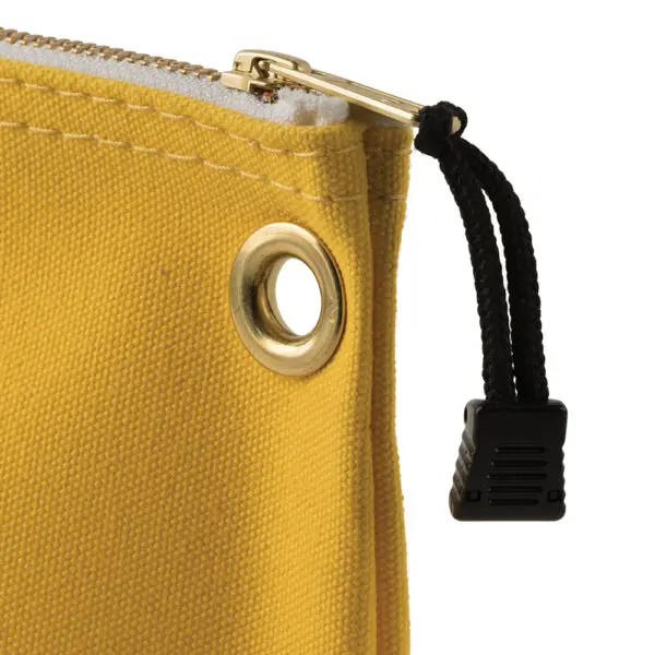 Zipper Bag, Large Canvas Tool Pouch, 18-Inch, Yellow - Image 4