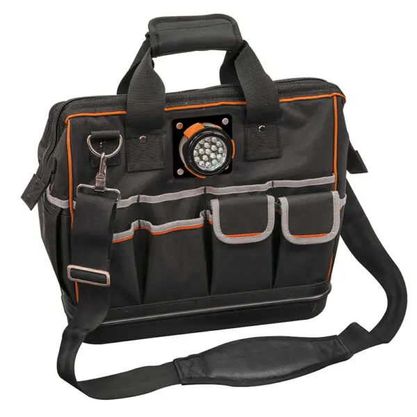 Tool Bag, Tradesman Proâ„¢ Lighted Tool Bag, 31 Pockets, 15-Inch