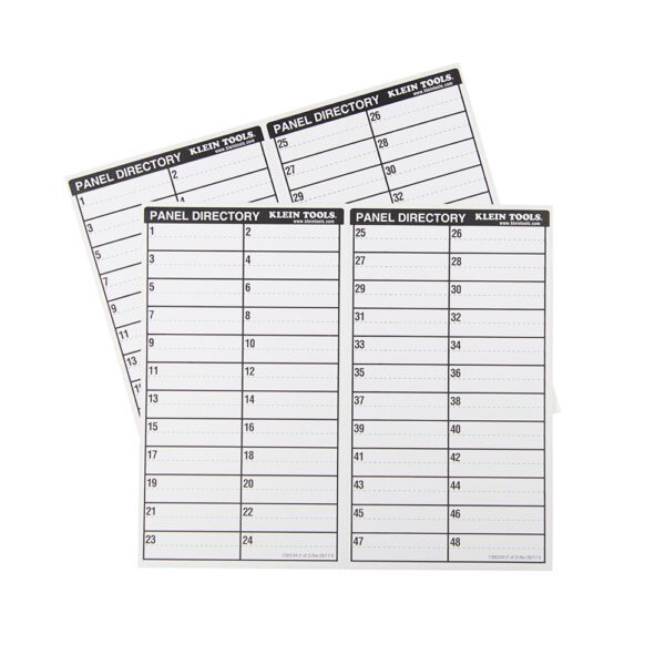 Wire Markers, Household Electric Panel w/Directory - Image 5