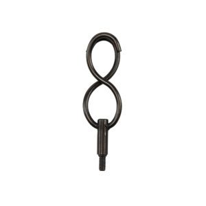Double-loop metal screw-in eye hanger