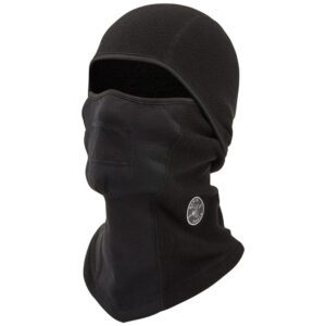 Black thermal full-face fleece balaclava