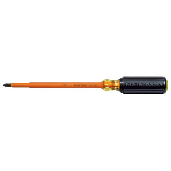 Insulated Screwdriver, #2 Phillips, 7-Inch Round Shank