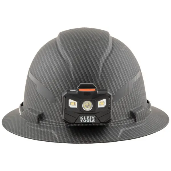 Hard Hat, Premium KARBNâ„¢ Pattern, Non-Vented Full Brim, Class E, Lamp - Image 2