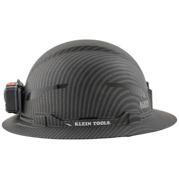 Hard Hat, Premium KARBNâ„¢ Pattern, Non-Vented Full Brim, Class E, Lamp - Image 6