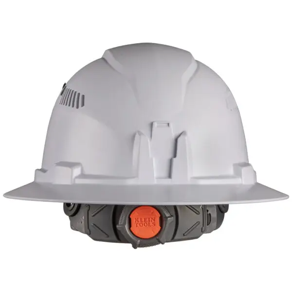 Hard Hat, Vented, Full Brim with Rechargeable Headlamp, White - Image 5