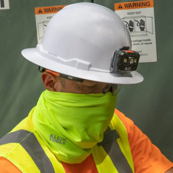 Neck and Face Cooling Band, High-Visibility Yellow - Image 3