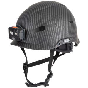 Klein Tools carbon-fiber hard hat with headlamp