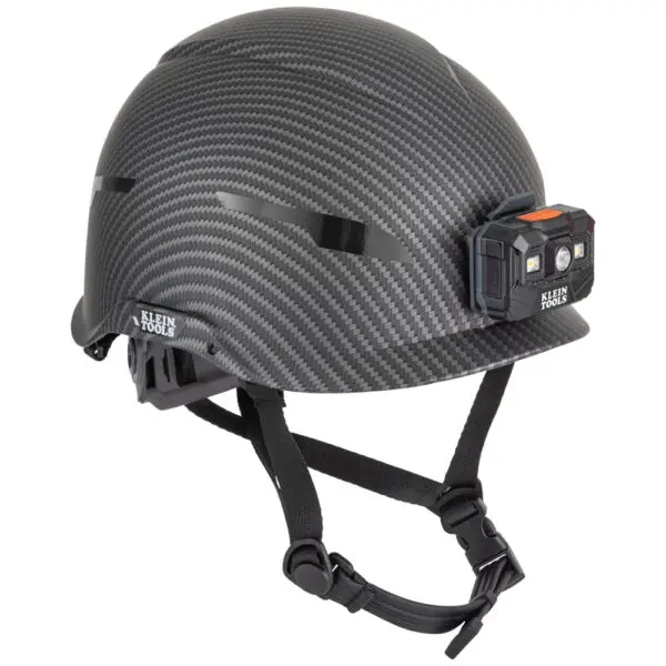 Safety Helmet, Premium KARBNâ„¢ Pattern, Non-Vented, Class E, Headlamp - Image 3