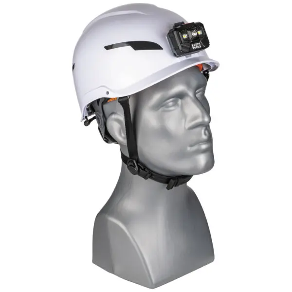 Safety Helmet, Type-2, Non-Vented Class E, with Rechargeable Headlamp - Image 6