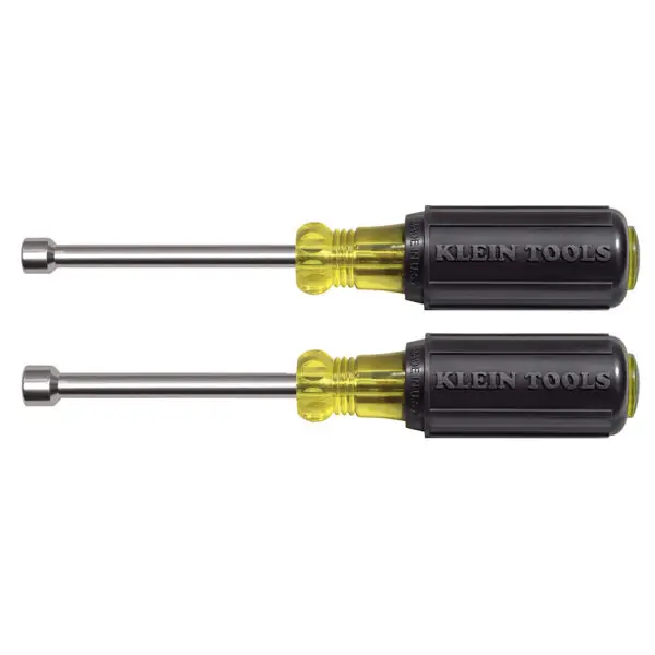 Nut Driver Set, Magnetic Nut Drivers, 3-Inch Shafts, 2-Piece