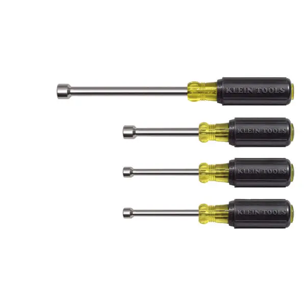 Nut Driver Set 3-Inch Shafts, Cushion-Gripâ„¢, 4-Piece