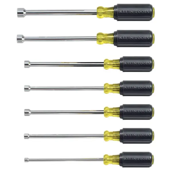 Nut Driver Set, 6-Inch Shafts, 7-Piece