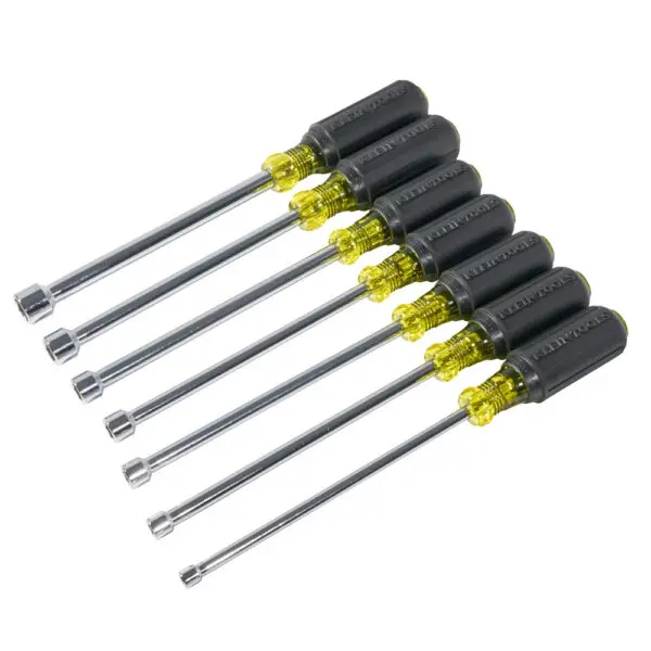 Nut Driver Set, Magnetic Nut Drivers, 6-Inch Shafts, 7-Piece - Image 4