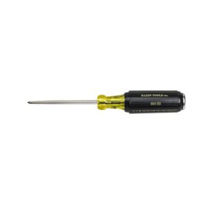 Yellow and black long-shaft screwdriver