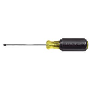 Klein Tools long shaft yellow-black screwdriver