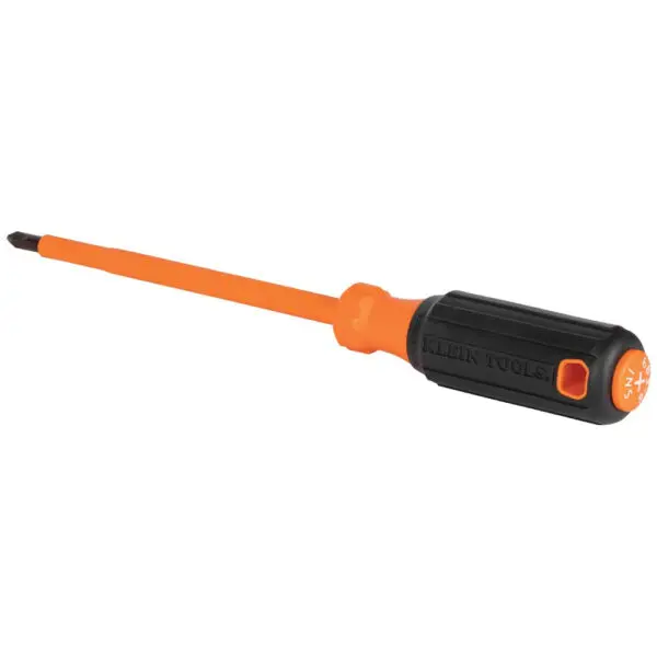 Insulated Screwdriver, #2 Phillips, 6-Inch Round Shank