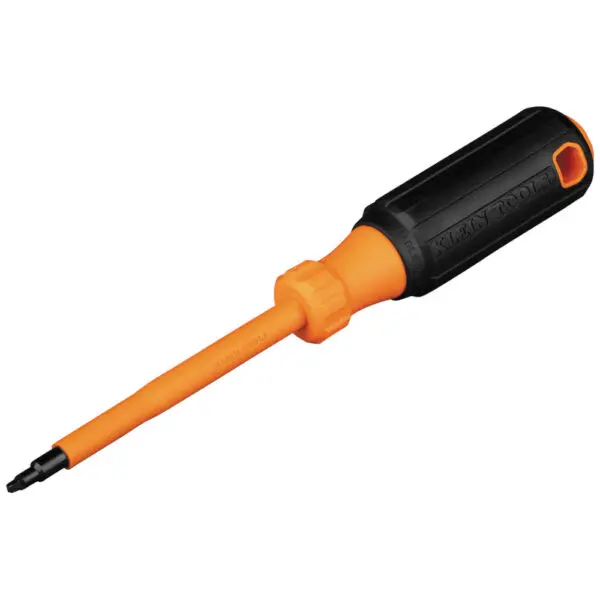 Insulated Screwdriver, #1 Square, 4-Inch Round Shank