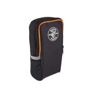 Black zippered Klein Tools tool pouch