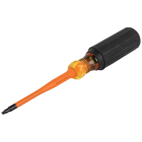 Slim-Tip 1000V Insulated Screwdriver, #2 Square, 4-Inch Round Shank